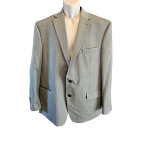 Lauren ralph lauren size 46 R grey 2 button suit blazer EUC preppy classic fit #